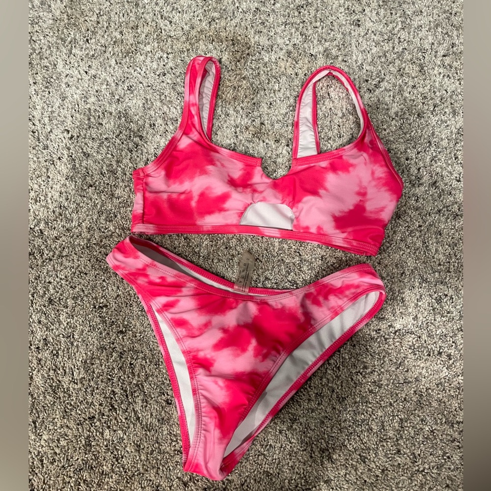 tie dye shein bikini